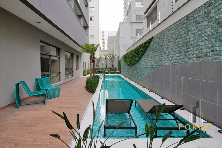 Studio c/ Piscina a 350 metros do Metro Tatuapé