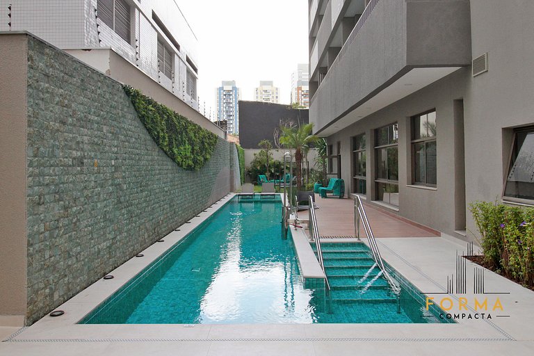 Studio c/ Piscina a 350 metros do Metro Tatuapé