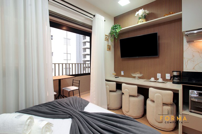 M710 Studio c/ cozinha completa no Tatuapé