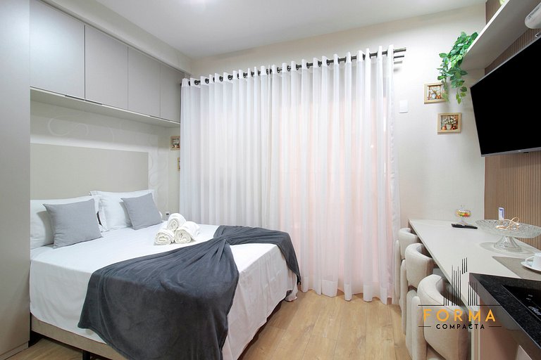 M710 Studio c/ cozinha completa no Tatuapé