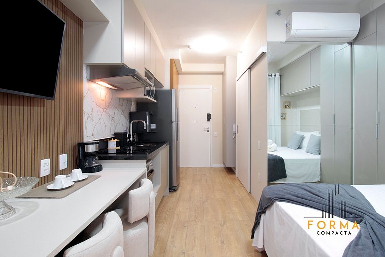 M710 Studio c/ cozinha completa no Tatuapé