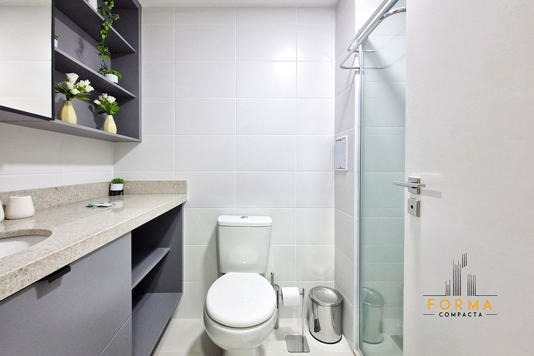 M107 Studio c/ varanda espaçosa | Tatuapé