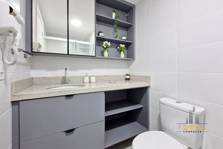 M107 Studio c/ varanda espaçosa | Tatuapé