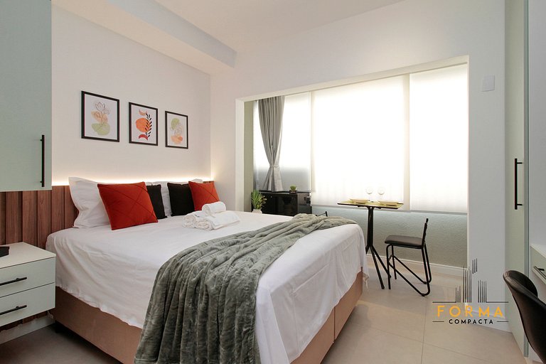 M806 Studio estiloso c/ varanda