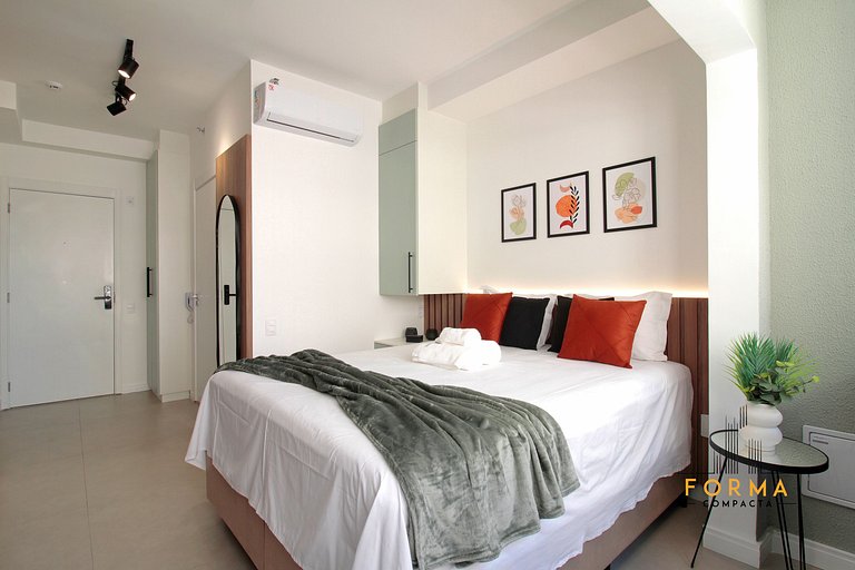 M806 Studio estiloso c/ varanda