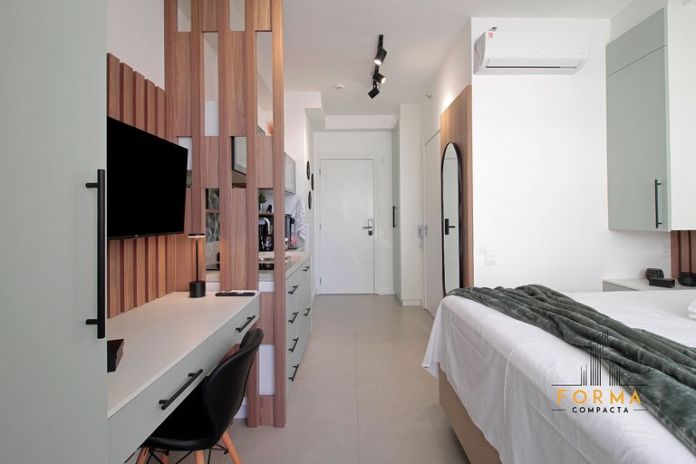 M806 Studio estiloso c/ varanda