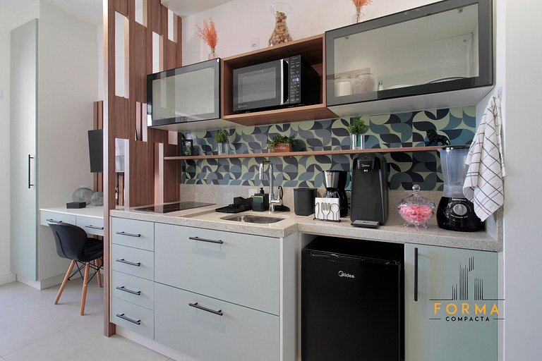 M806 Studio estiloso c/ varanda