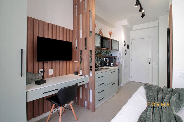 M806 Studio estiloso c/ varanda