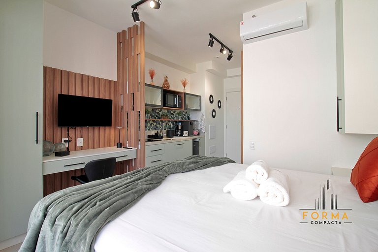 M806 Studio estiloso c/ varanda