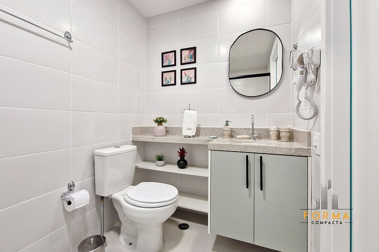 M806 Studio estiloso c/ varanda