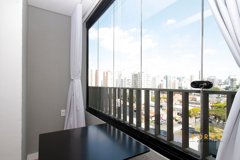 M1019 Studio no 10º andar | Vista do Tatuapé