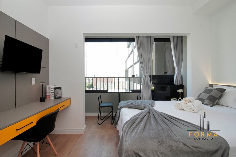 M1019 Studio no 10º andar | Vista do Tatuapé