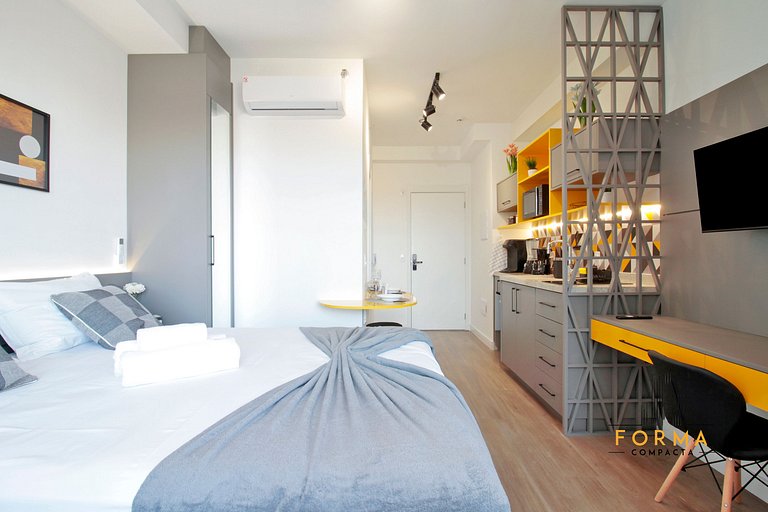 M1019 Studio no 10º andar | Vista do Tatuapé