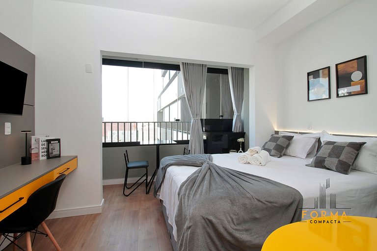 M1019 Studio no 10º andar | Vista do Tatuapé