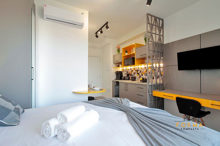 M1019 Studio no 10º andar | Vista do Tatuapé