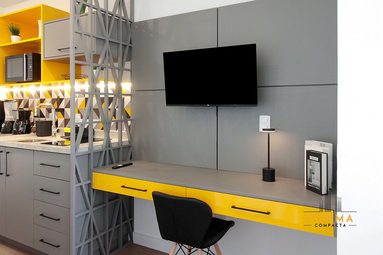 M1019 Studio no 10º andar | Vista do Tatuapé