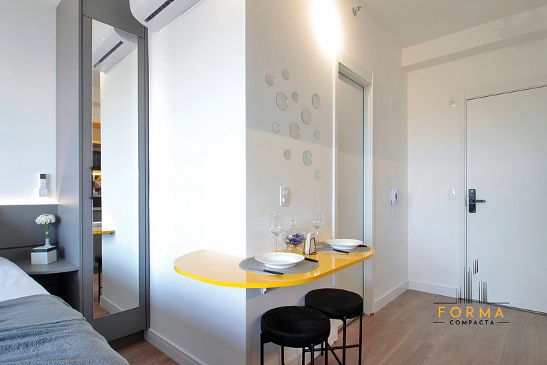 M1019 Studio no 10º andar | Vista do Tatuapé