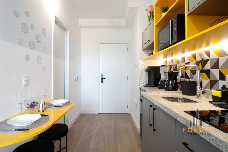 M1019 Studio no 10º andar | Vista do Tatuapé