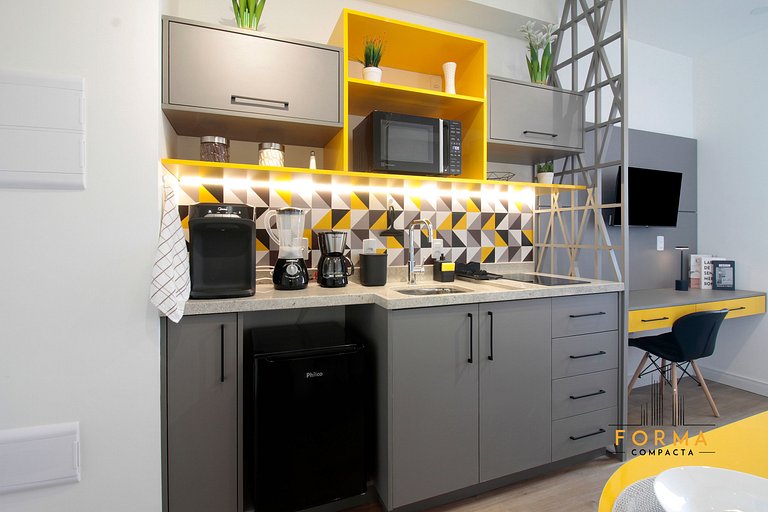 M1019 Studio no 10º andar | Vista do Tatuapé