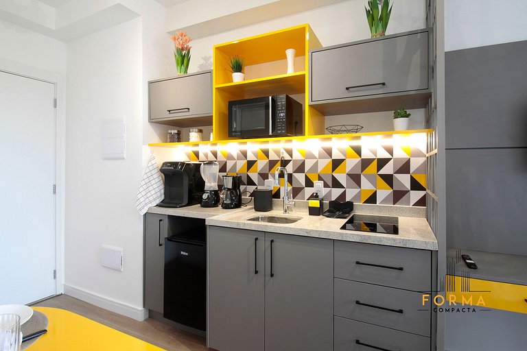 M1019 Studio no 10º andar | Vista do Tatuapé