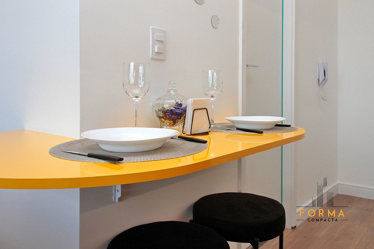 M1019 Studio no 10º andar | Vista do Tatuapé