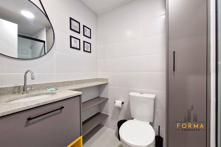 M1019 Studio no 10º andar | Vista do Tatuapé