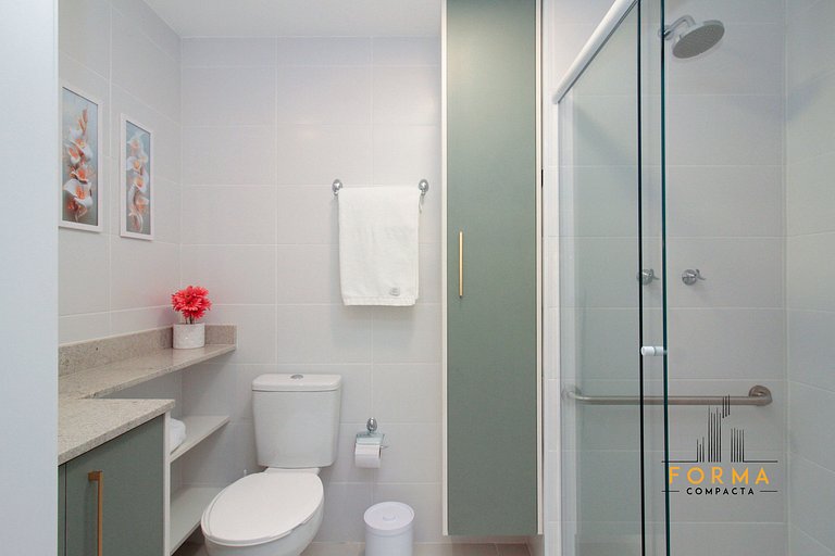 M807 Studio c/ Varanda e Vista Aberta | Tatuapé