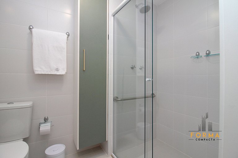 M807 Studio c/ Varanda e Vista Aberta | Tatuapé