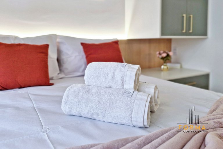 M807 Studio c/ Varanda e Vista Aberta | Tatuapé