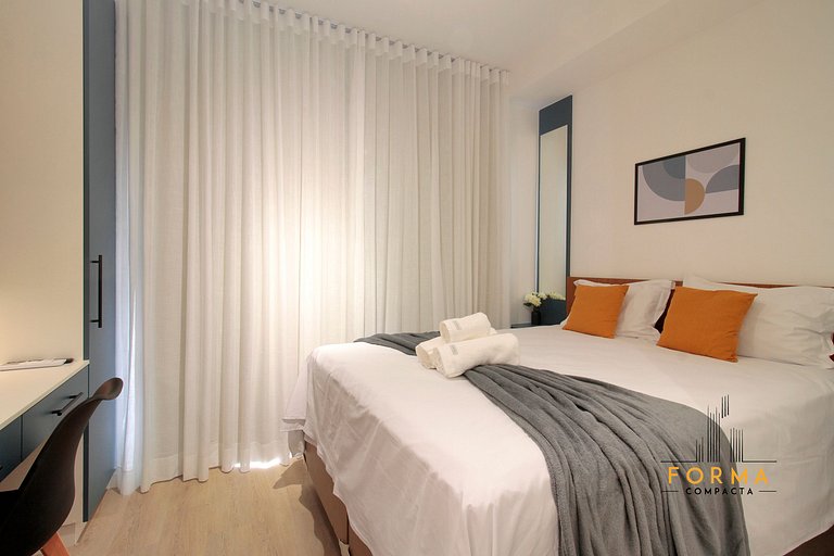 M515 Studio prático p/ curta ou longa estadia