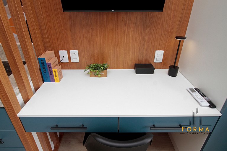 M515 Studio prático p/ curta ou longa estadia