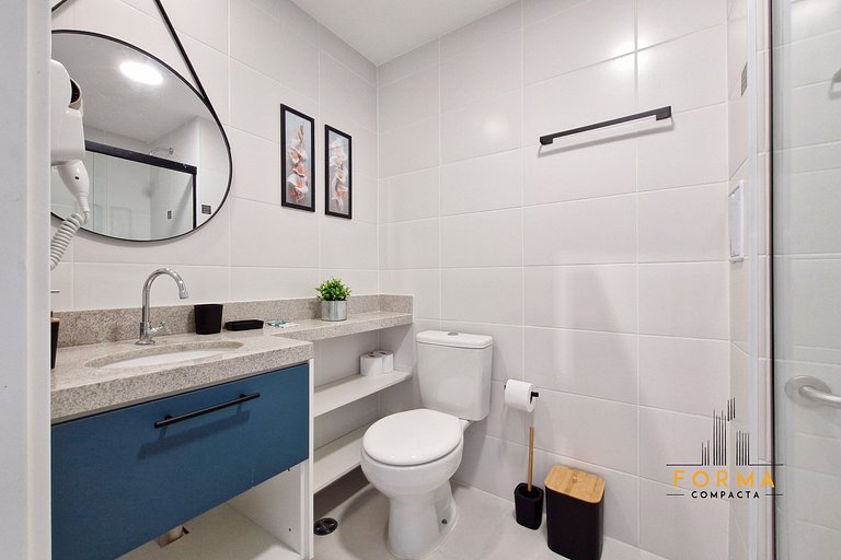 M515 Studio prático p/ curta ou longa estadia