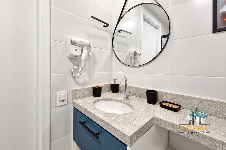 M515 Studio prático p/ curta ou longa estadia