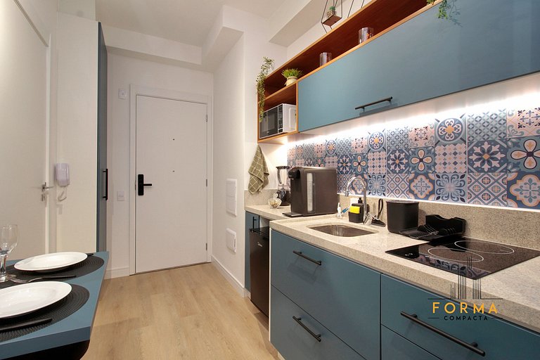 M515 Studio prático p/ curta ou longa estadia