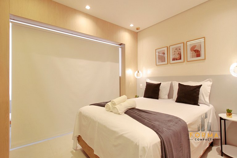 M616 Studio ideal para estadias curtas ou longas