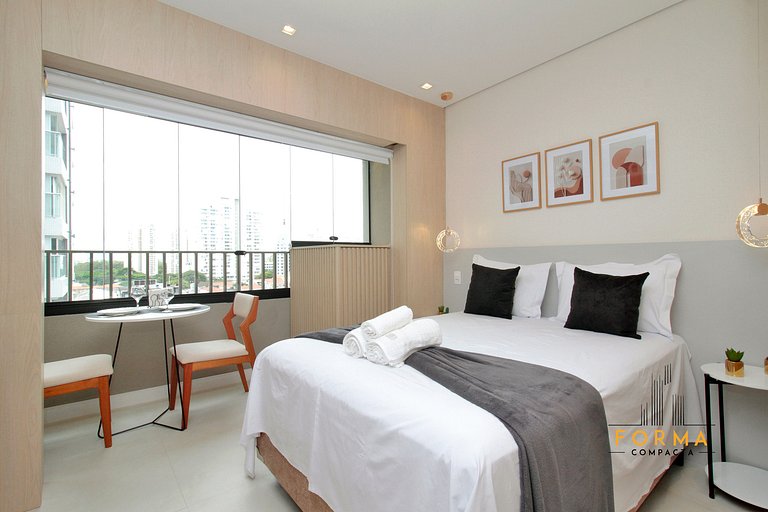 M616 Studio ideal para estadias curtas ou longas