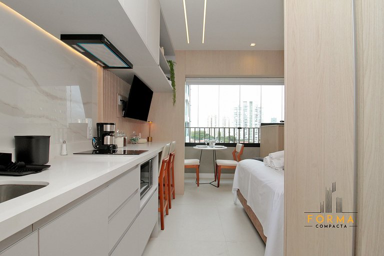 M616 Studio ideal para estadias curtas ou longas