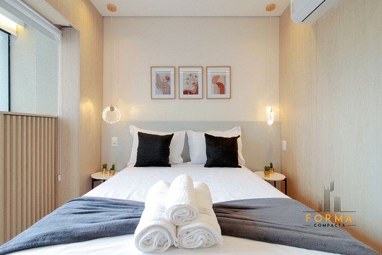 M616 Studio ideal para estadias curtas ou longas