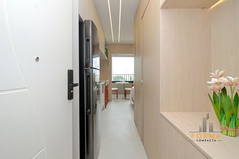 M616 Studio ideal para estadias curtas ou longas