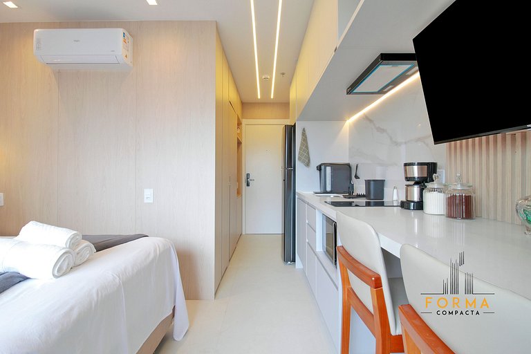M616 Studio ideal para estadias curtas ou longas