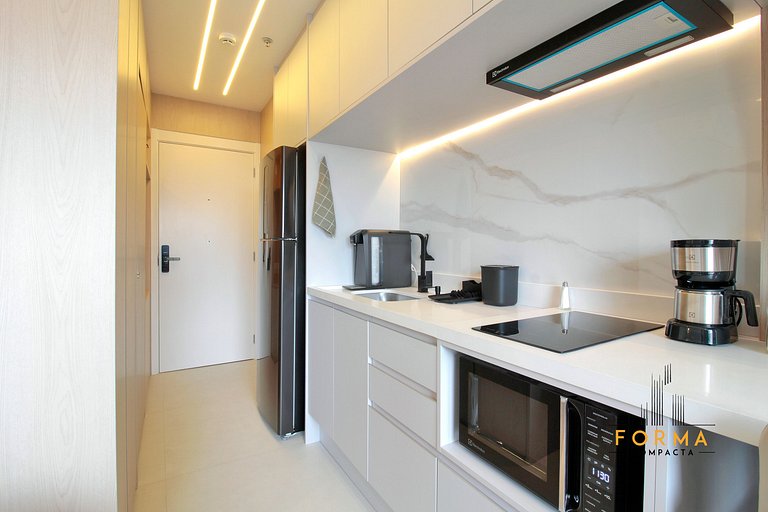 M616 Studio ideal para estadias curtas ou longas