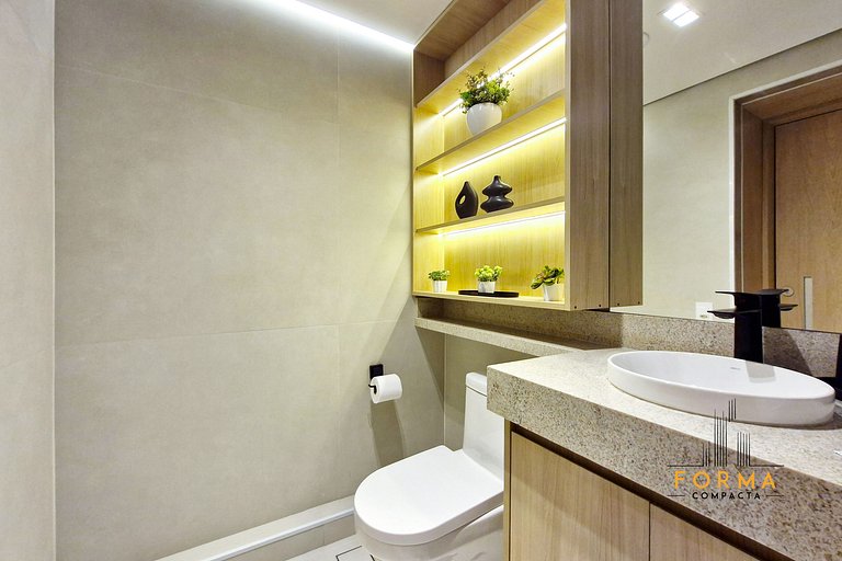 M616 Studio ideal para estadias curtas ou longas