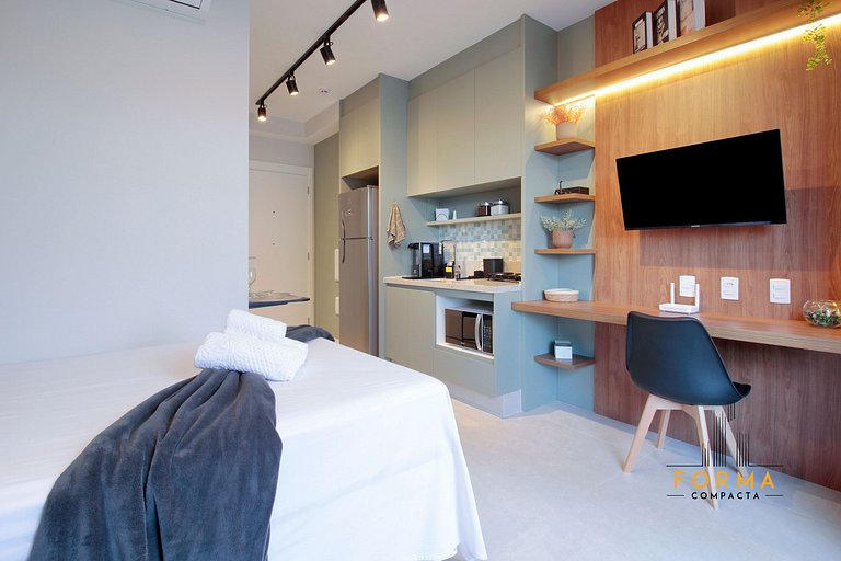 M713 Studio todo equipado no Tatuapé