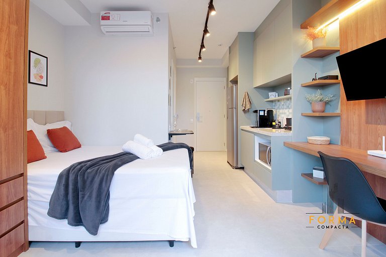 M713 Studio todo equipado no Tatuapé