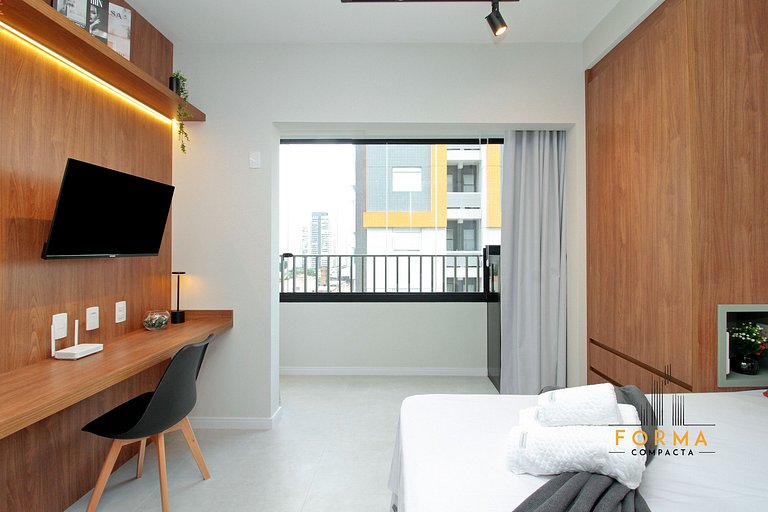 M713 Studio todo equipado no Tatuapé